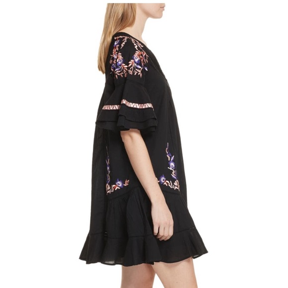 NWOT Free People pavlo babydoll embroidered dress - Picture 5 of 10